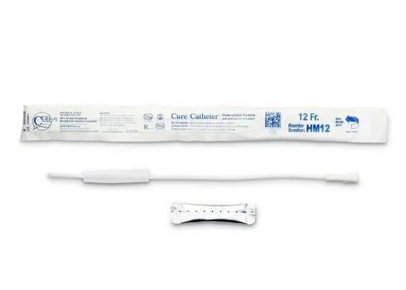 Cure Catheter Hydrophilic Fg12 Male 40cm White
