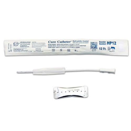 Cure Catheter Hydrophilic Fg12 Paediatric 25cm White