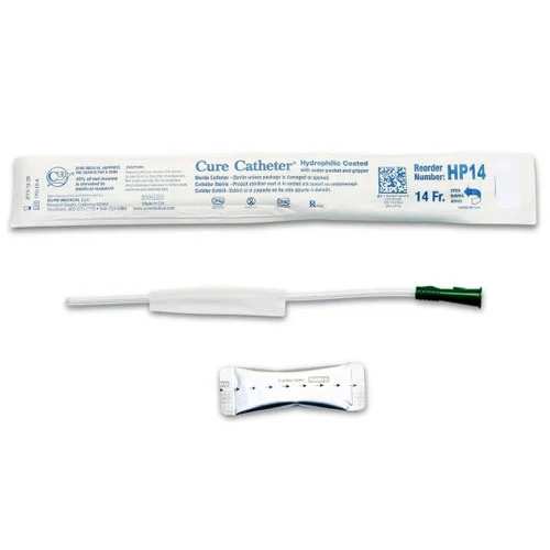 Cure Catheter Hydrophilic Fg14 Paediatric 25cm Green