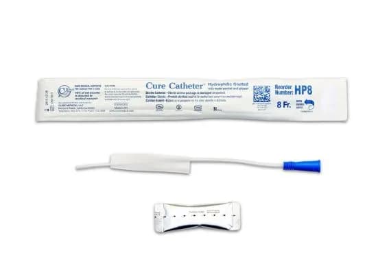 Cure Catheter Hydrophilic Fg8 Paediatric 25cm Blue