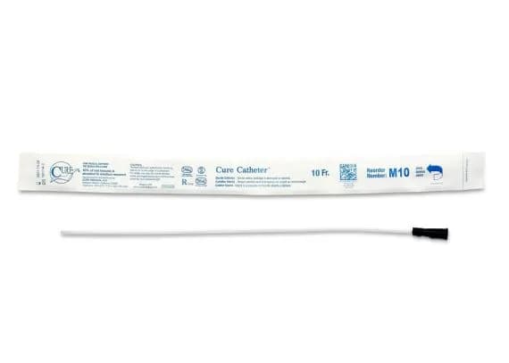 Cure Catheter Nelaton Uncoated Fg10 Male 40cm Black