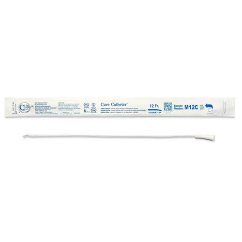 Cure Catheter Nelaton Coude Tip Fg12 Male 40cm White