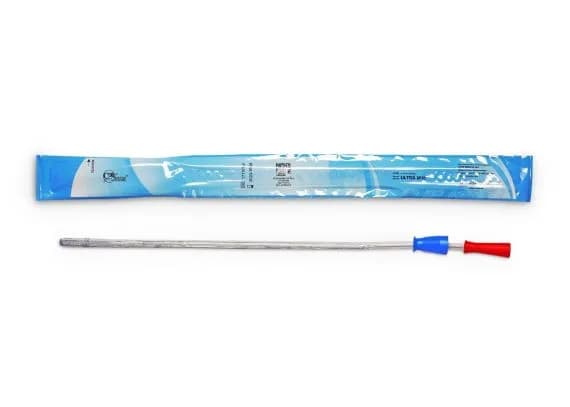 Cure Ultra Catheter Pre Lubricated Fg18 Male 40cm Red