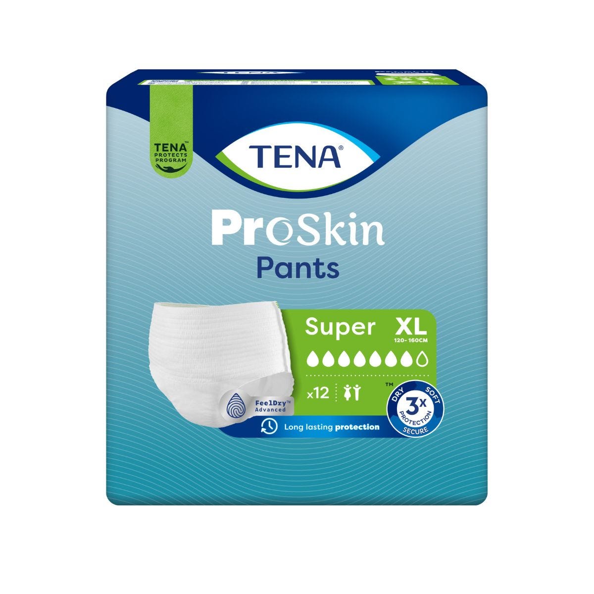 Tena Proskin Pants Super X Large 120 160cm Unisex 1407ml