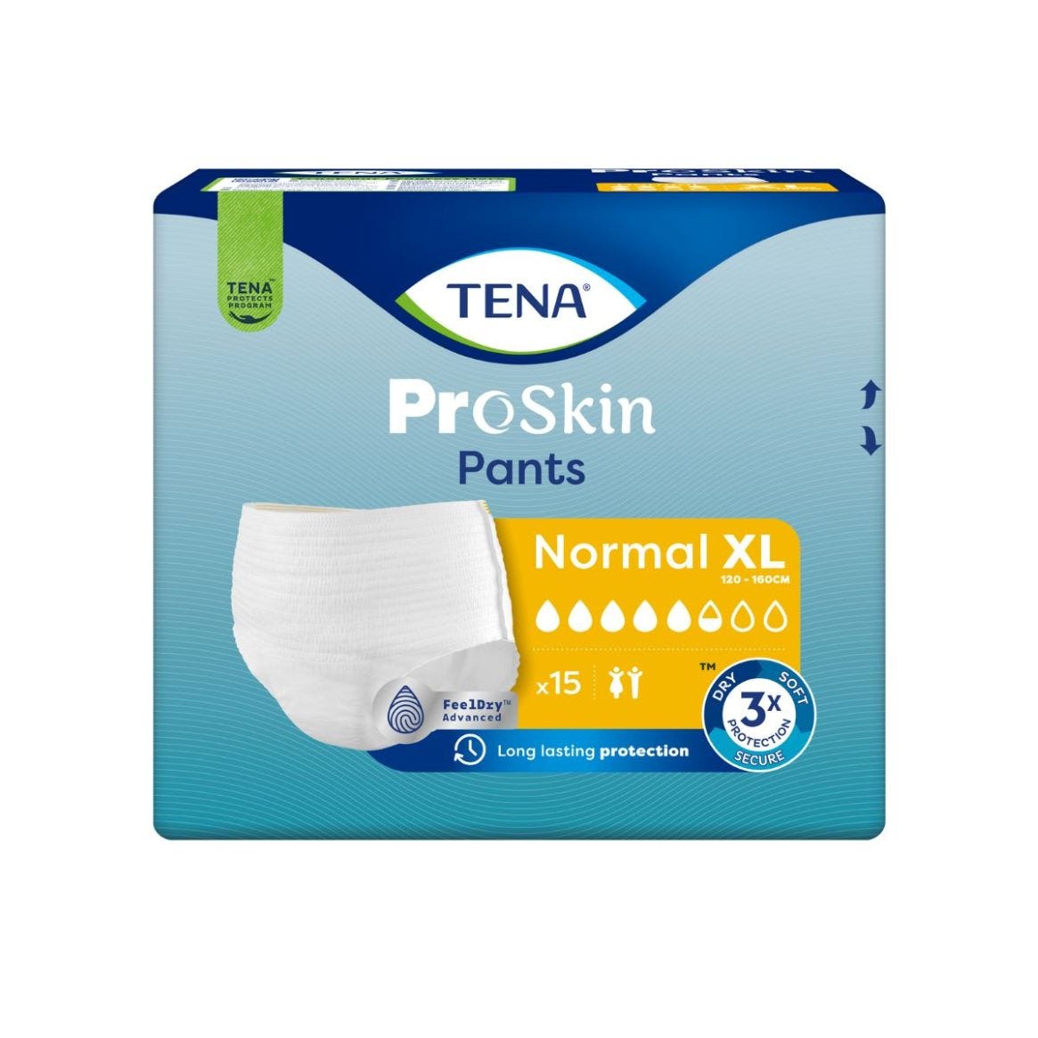 Tena Proskin Pants Normal X Large Waist 120 160cm Unisex 770ml