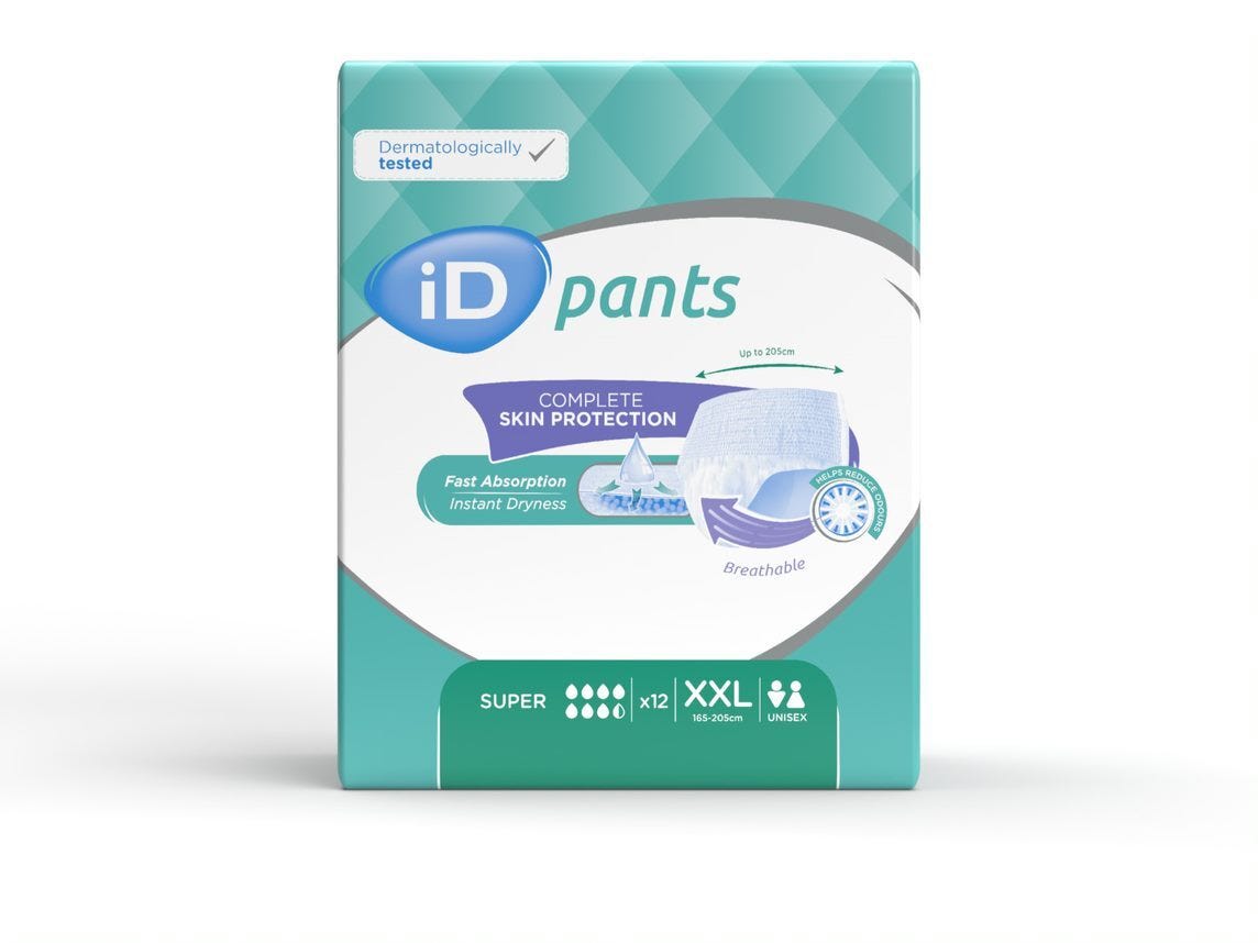 I D Pants Bariatric 165 205cm 1655ml