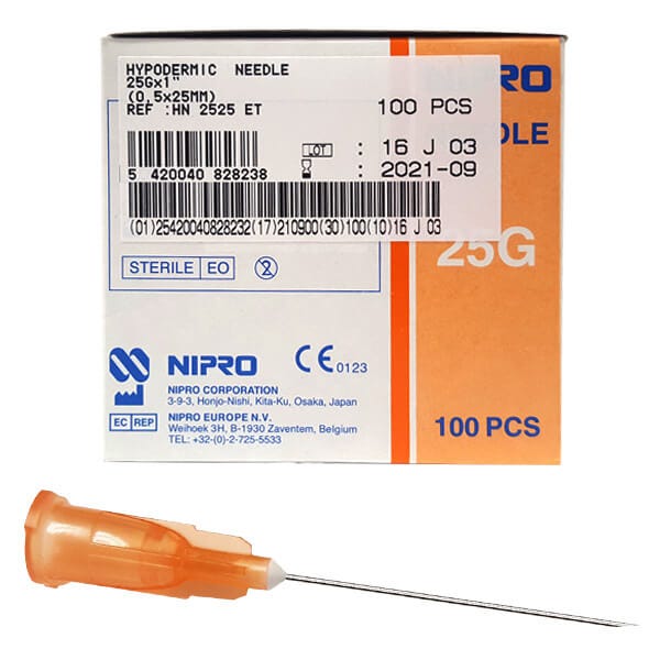 Nipro Needle Hypo 25 G X 1" (25 Mm)