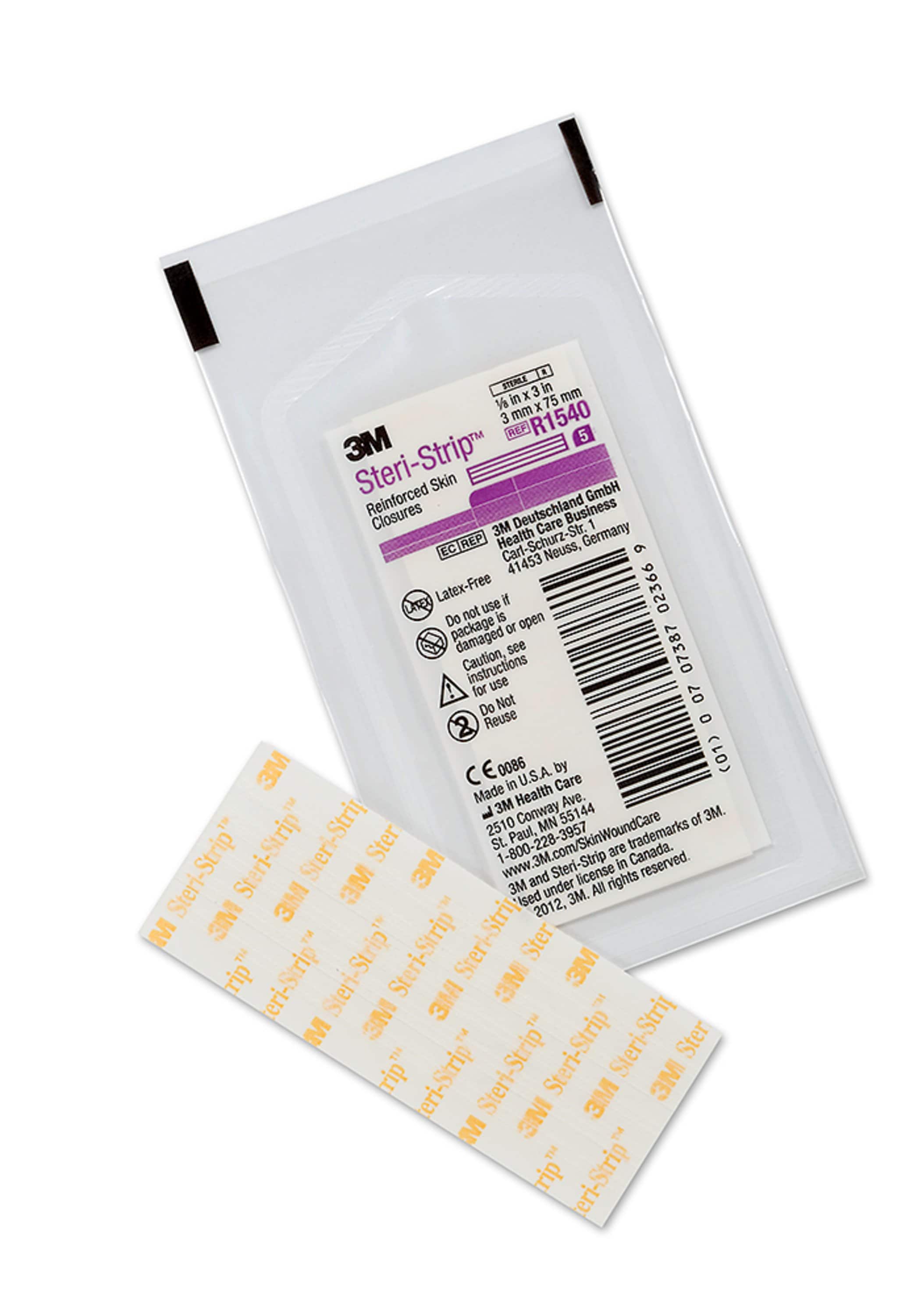 Steri Strip Reinforced Adhesive Skin Closures 3mmx75mm Skin