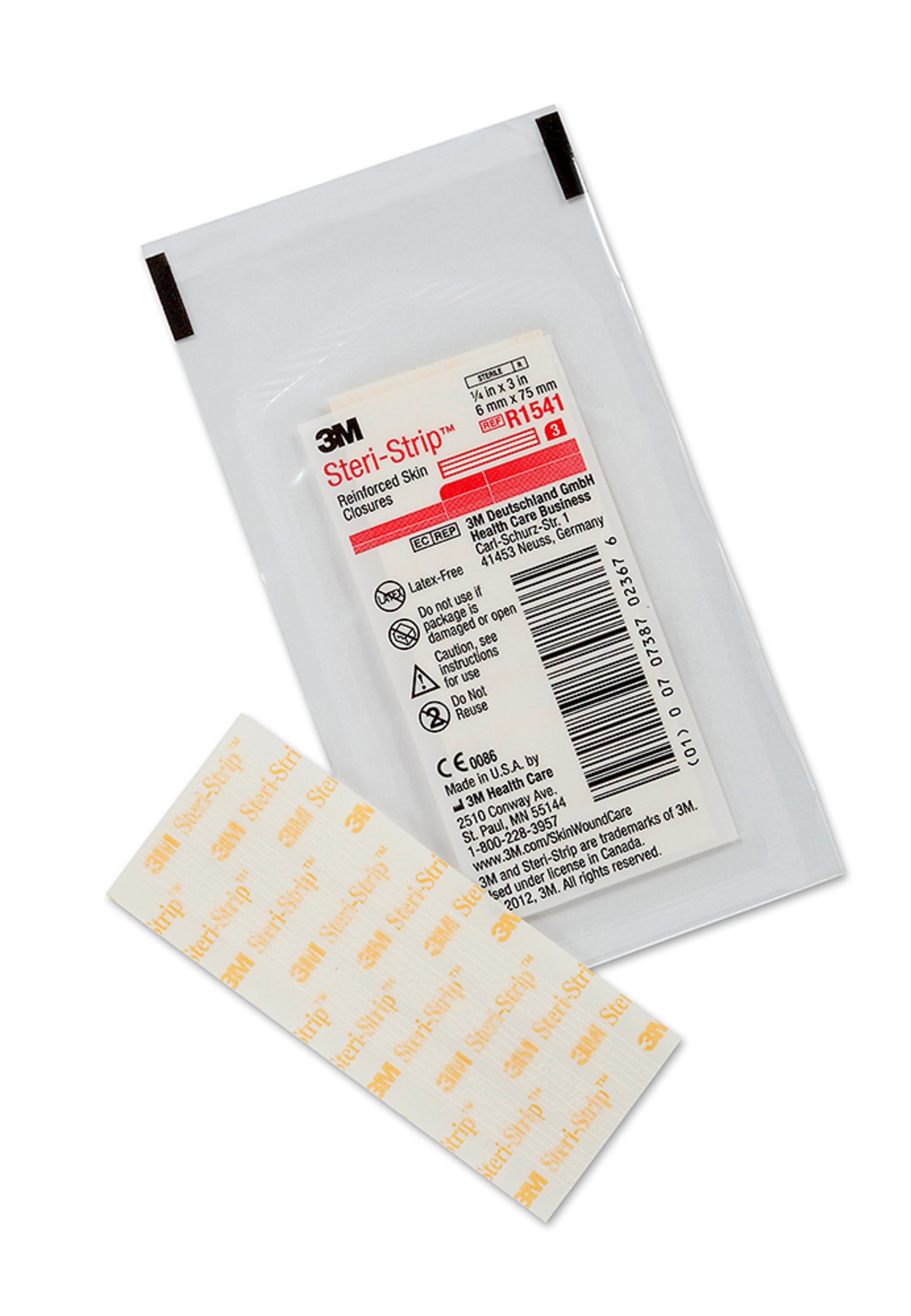 Steri Strip Reinforced Adhesive Skin Closures 6mmx75mm Skin