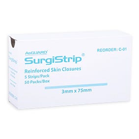 Asguard Surgistrip Reinforced Skin Closures 3mmx75mm