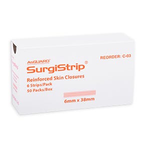 Asguard Surgistrip Reinforced Skin Closures 6mmx38mm