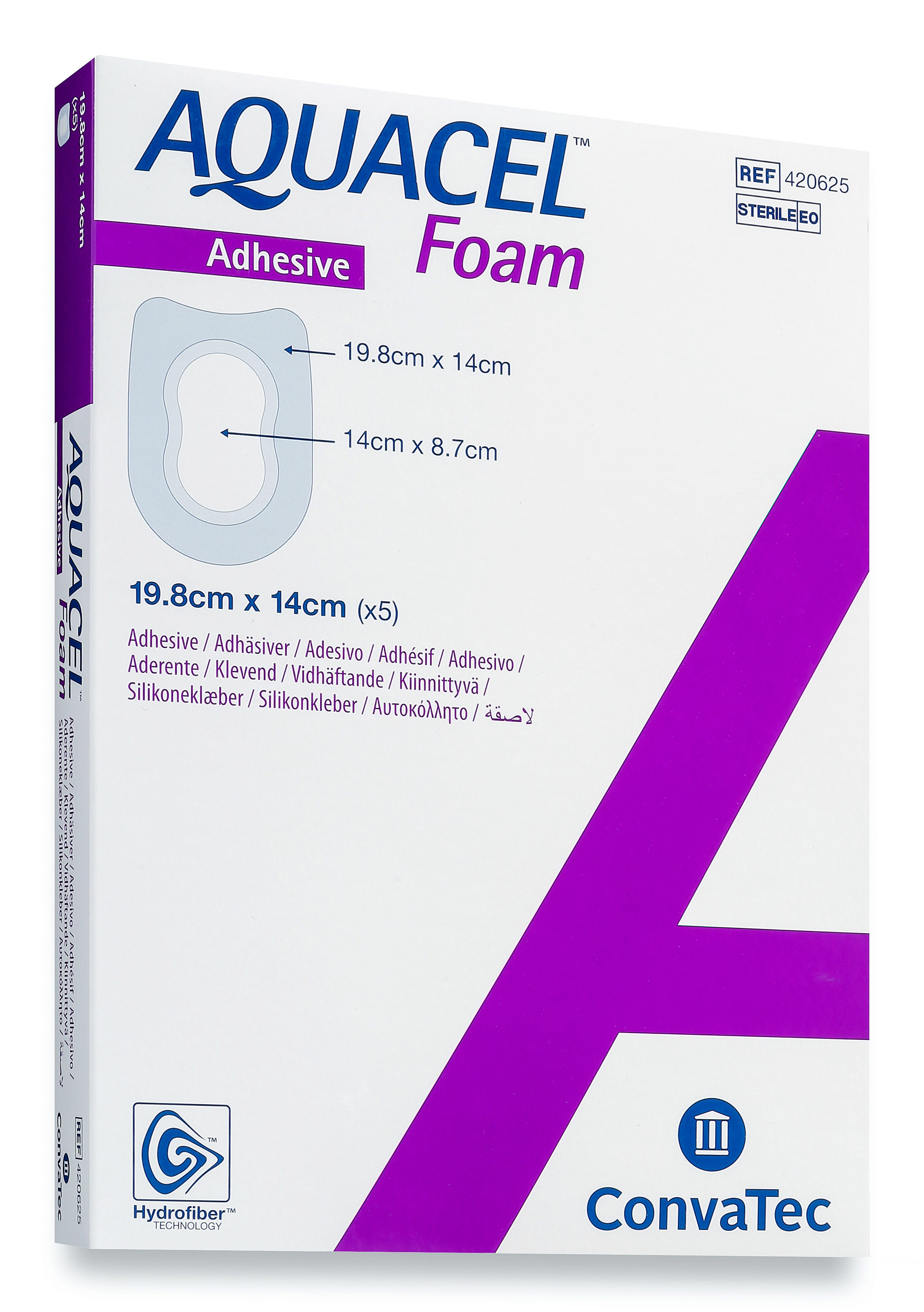 Aquacel Foam Adhesive Heel 19.8cm X 14cm