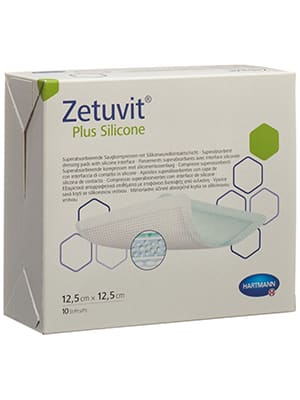 Zetuvit Plus Silicone 12.5cmx12.5cm
