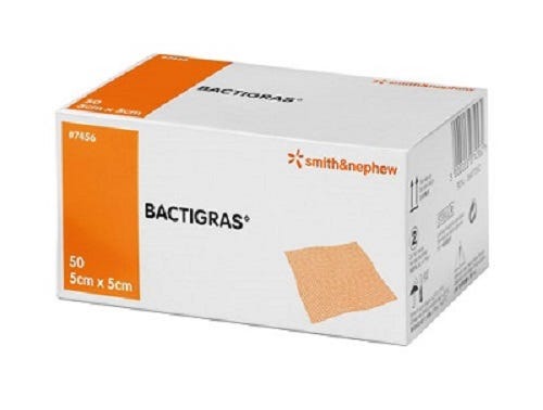 Bactigras Antiseptic Gauze Dressing 5cmx5cm
