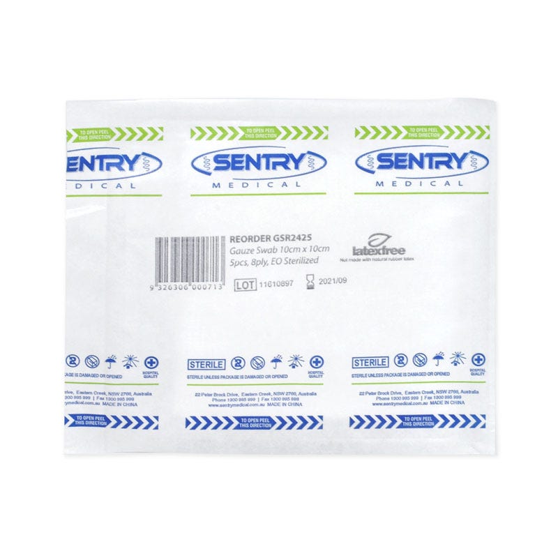 Gauze Swabs 8 Ply 10x10cm