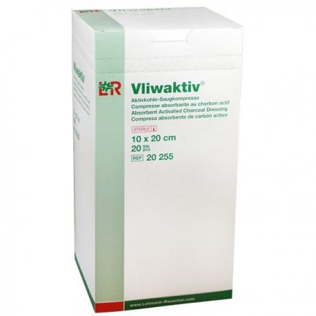 Vliwaktiv Charcoal Dressing 10cmx20cm