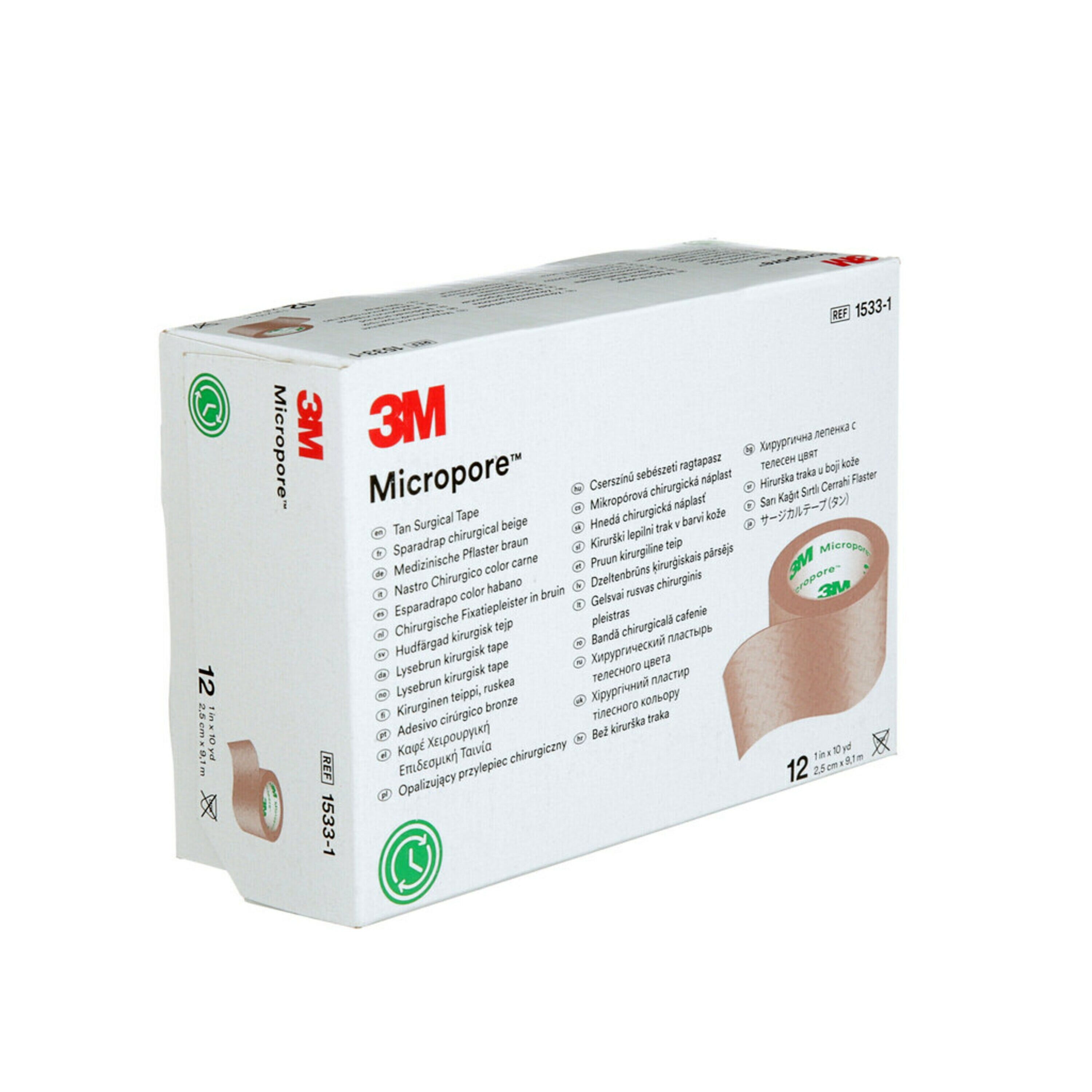 Micropore Surgical Tape 25mmx9.1mtr Skin Tone
