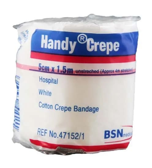 Bandage Handycrepe 5cmx1.5mtr White