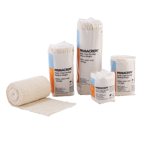 Primacrepe Crepe Bandage 5cmx1.6mtr White   Medium Weight 5cmx1.6mtr