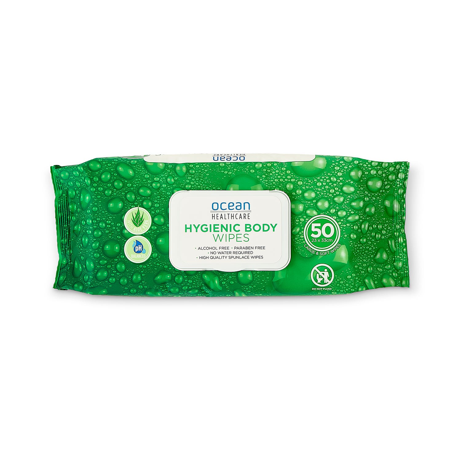 Ocean Healthcare Hygienic Body Wipes 33cmx23cm