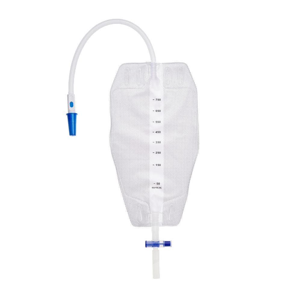 Unoquip Leg Bag Hhc Soft Backing 750ml Unisex 30cm Tube