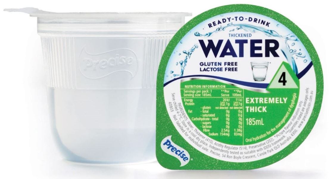 Precise Extremely Thick Level 4 Ready To Drink Cups Water