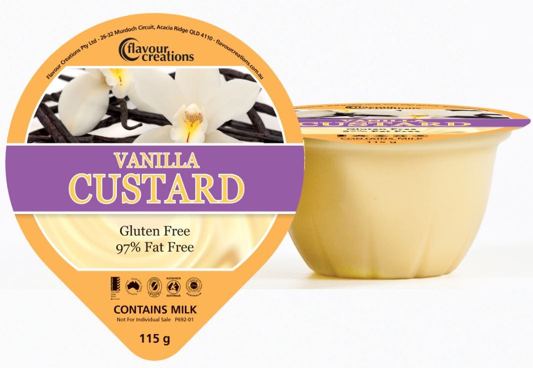 Flavour Creations Vanilla 115g Custard