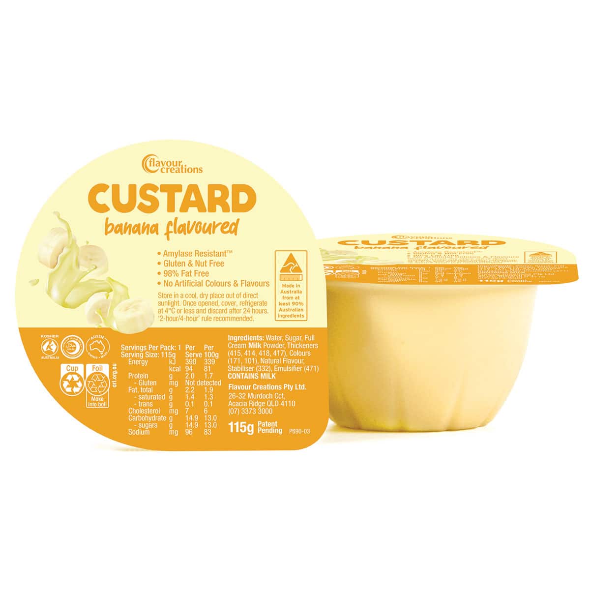 Flavour Creations Banana Custard 115g