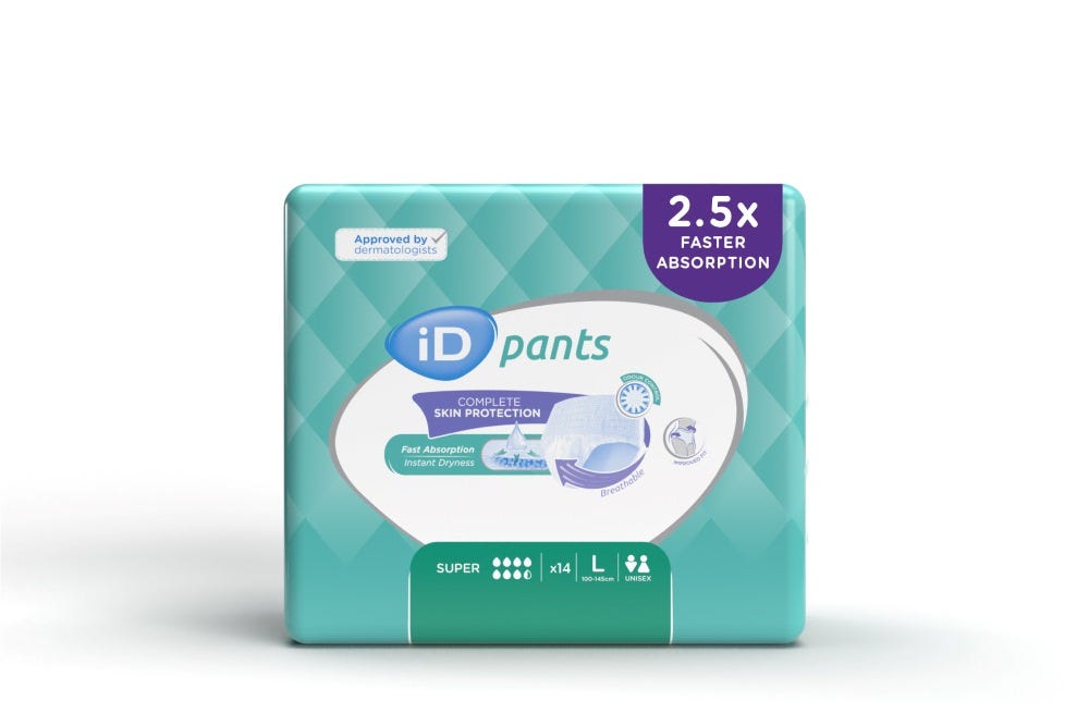 I D Pants Super Large 100   145 Cm Unisex 1870ml White