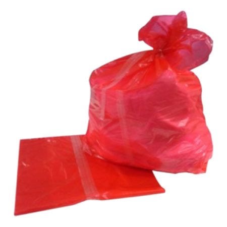 Red Soluble Seam Laundry Bag